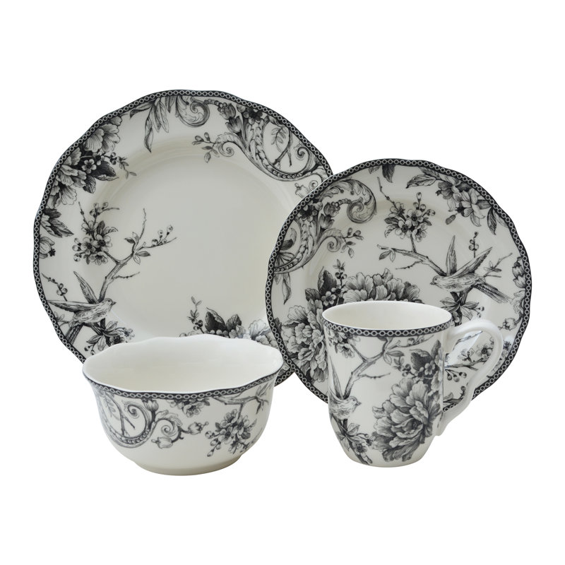 222 Fifth Adelaide 16 Piece Dinnerware Set, Service for 4 Wayfair.ca